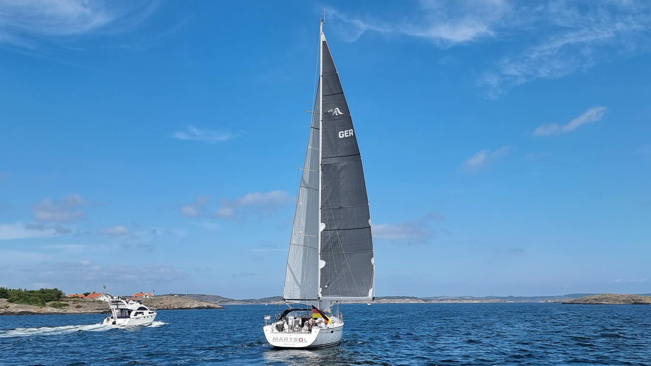 Marysol in Schweden auf Vorwindkurs