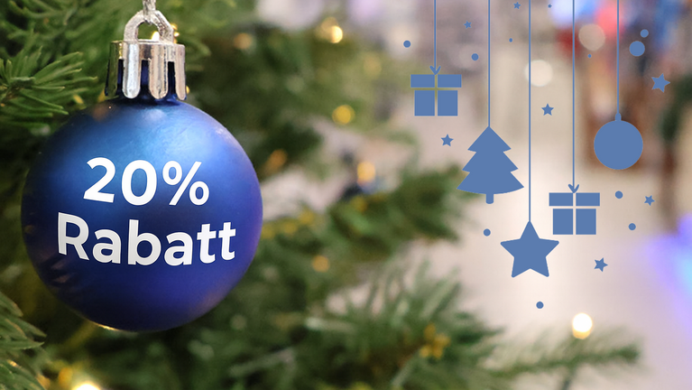 Weihnachtsaktion im Shop – bis zu 20% Rabatt auf Top-Marken